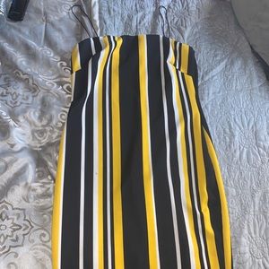 Black and yellow dress